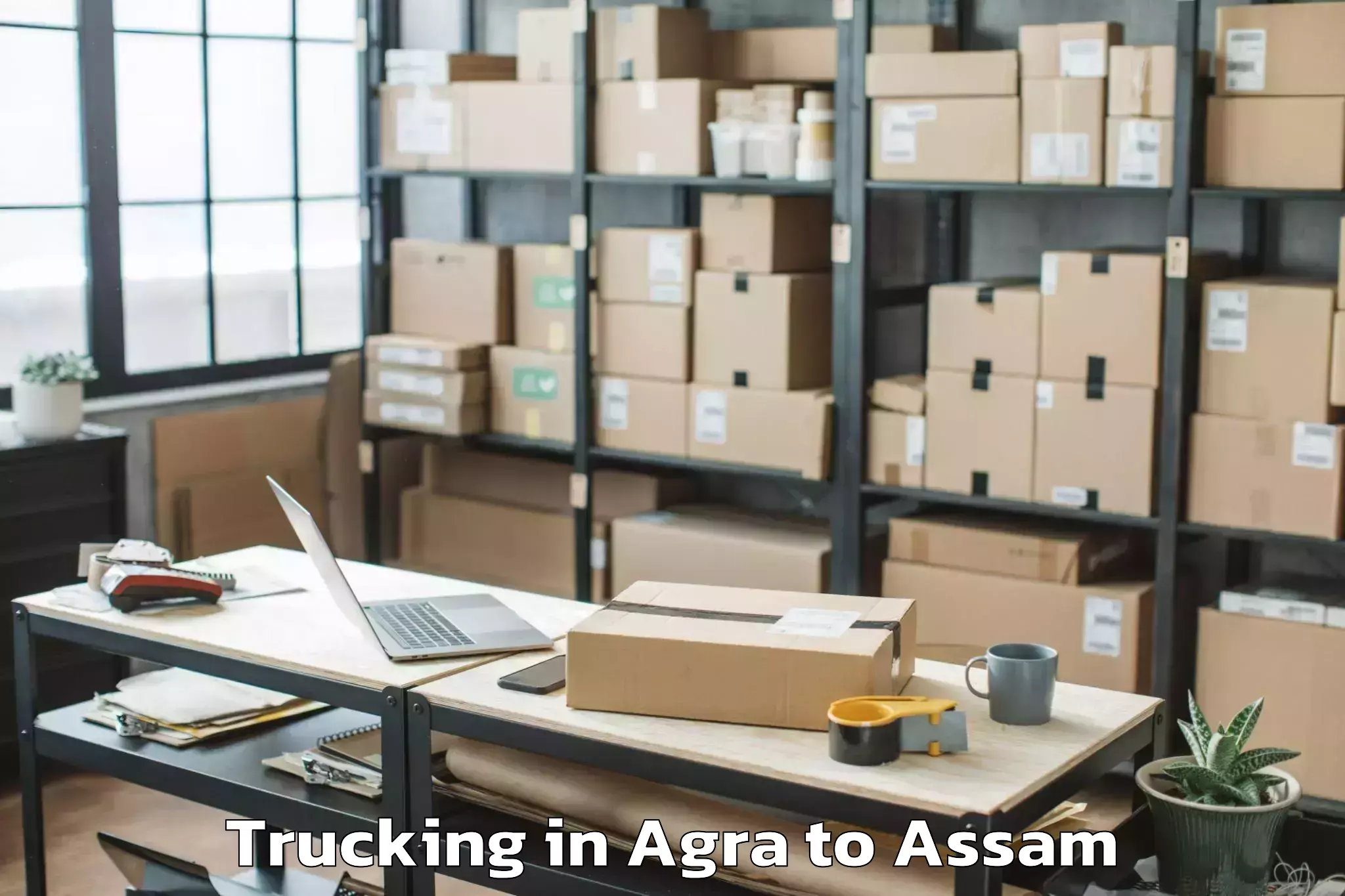 Reliable Agra to Chaparmukh Trucking